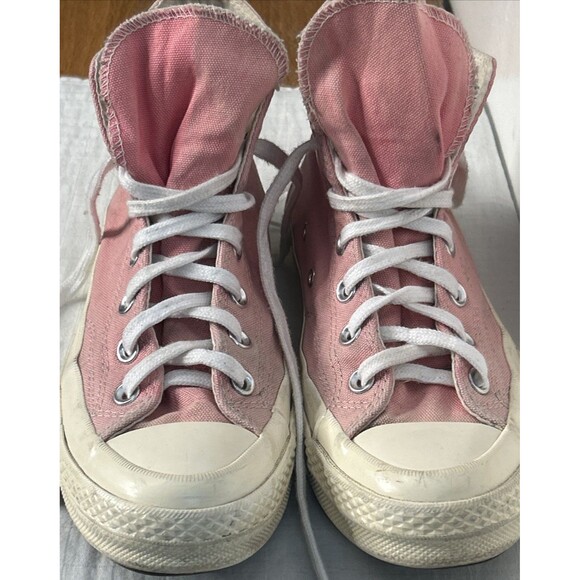 Converse Chuck Taylor All Star 70 Hi Comme des Garcons PLAY Women size 8 Pink - Picture 3 of 10
